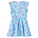 vidaXL Dječja haljina bez rukava s gumbima i uzorkom leptira plava 92