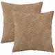 vidaXL Prevleka za blazino 2 pcs HEERLEN Taupe 50 x 50 cm Mikrofibra