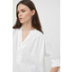Lanena bluza Polo Ralph Lauren boja: bijela, bez uzorka