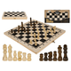 Zložljiv lesen šah 34×34cm šahovnica XL