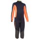 Odijelo za jedrenje dječje od neoprena 1 mm tamnoplavo-narančasto