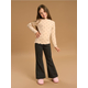 Sinsay - Zvonaste pantalone s flis postavom - tamno siva