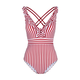 CUPSHE Ženski jednodelni kupaći kostim J35 roze-beli