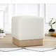 Atelier del Sofa Tabure 45x45x45cm, Krem