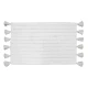 Douceur d intérieur Kopalniške preproge TAPIS DE BAIN+POMPONS 50 x 80 CM COTON JACQUARD MINATIS BLANC/BL Bela