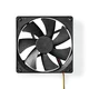 Nedis DC ventilator | DC | Velikost ventilatorja: 140 mm | 3-pinski | 24,9 dBA | Črna
