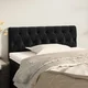 Vidaxl vidaXL Vzglavje postelje črno 90x7x78/88 cm žamet