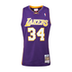 Mitchell & Ness Tehnička sportska majica LA LAKERS - NBA SWINGMAN, bijela / žuta / tamno ljubičasta