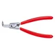 Klešče za varovalne obročke 125 mm z velikostjo ročaja 3 - 10 mm z ukrivljenimi konicami KNIPEX 08015