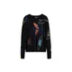 Desigual Pulover modra/jastog/črna/bela