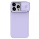 Maska za mobilni telefon iPhone 15 Pro Max NILLKIN CAMSHIELD SILKY, Ljubičasta