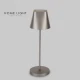 HOME LIGHT Stona punjiva lampa 13T25, 3W, 3000K, Ip44, Siva
