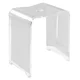 TRENDY Kopalni stolček, 40x48x27,5 cm, prozoren - Prozorno - 400x480x275 mm - Ridder - 24 - Plastika - Sedež za prho/kopalniški stolček - Kvadratni - 400 - 480 - 275 - 100 - 14