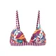VENICE BEACH Bikini zgornji del voda / oranžna / bordo / bela