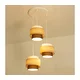 Brilagi - Luster na sajli RESNA 3xE27/60W/230V prečnik 45 cm bež/crna