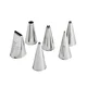 6-piece pastry nozzle set, stainless steel - de Buyer