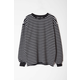 Trendyol Black-White Oversize/Wide Cut Soft Textured Sweatshirt