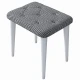 Hanah Home Tabure 45x45x35cm, Crno-Belo