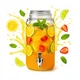 shumee 4-litrski stekleni kozarec s pipo za limonado, sok, vodo, dozator vode za poroke