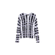 Desigual Pulover Mikado majnica/črna/bela
