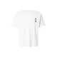 JACK & JONES Majica JJBOYE temno rjava / bela