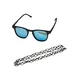 Sunglasses Arthur with Chain black/blue