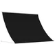 Nadstrešnica Crna 350 x 150 cm 180 g / m2 poliester s PU premazom