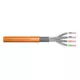 CAT 7 S-FTP installation cable, 1200 MHz Dca (EN 50575), AWG 23/1, 50 m ring, SX, orange