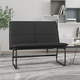 vidaXL Klupa crna 100 x 75 x 76 cm od umjetne kože