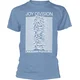 Joy Division Unknown Pleasures White On Blue Light Blue XL Majica