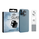 Eiger 3D GLASS Camera Lens Protector for Apple iPhone 12 Pro in Clear/Black