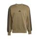 ADIDAS SPORTSWEAR Športna majica ESSENTIALS THREE STRIPES FLEECE kaki/črna