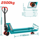 Ročni paletni viličar (voziček) 2500kg, 550x1150mm (THT301251)