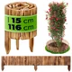 KADAX Palisade vrtna obroba lesena travna ograja kladiva rjava 15x116, (5000358105)