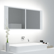 VIDAXL LED kupaonski ormarić s ogledalom (100x12x45cm), bijeli