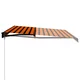 MAISON CHIC Ročno zložljiva tenda - Senčniki 450x300 cm oranžna in rjava, (22041145)