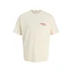 Jack & Jones Junior Majica modra / rdeča / naravno bela