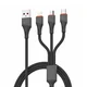 Data kabl LDNIO LC96 u 4.2A 3 u 1 sivi 1.2m