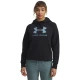 Ženski pulover Under Armour  Rival Fleece Shimmer Hoodie Black L