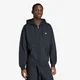 Mikina adidas Trefoil Essentials Loose Full ZIP Hoodie Black M