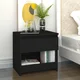 Noćni ormarići 2 kom crni 40 x 30 x 39 cm konstruirano drvo