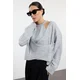 Trendyol Light Gray Soft Textured Cardigan-Blouse Knitwear Cardigan
