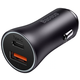 Baseus Golden Contactor Max car charger, USB + USB-C, 60W (gray)