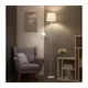 Brilagi - Stojeća lampa CERIA 1xE27/100W/230V + 1xE14/25W bela/siva