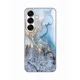 Maska za telefon Silikonska Print za Samsung S931B Galaxy S25 Blue Gold Marble