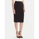 Elisabetta Franchi Ravno krilo GO-137-56E2-V320 Črna Regular Fit