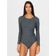 zd ZERO DEFECTS Spodnja majica Artemisa Long-sleeve Soy fiber temno siva