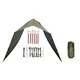 shumee Bushmen easy Tarp 4x4 zelena ponjava 4x4,4m, 26 zank s priborom