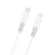 DUDAO Silikonski pleten USB-C kabel - iPhone Lightning L25SX 30W 2m - bel