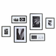 Okvir za sliku DKD Home Decor 33 x 2 x 45 cm Kristal Crna Bijela/Crna Drvo MDF (6 Dijelovi)